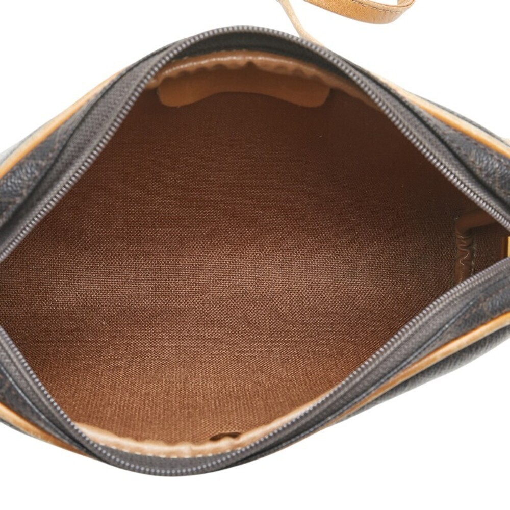 Dior logo crossbody shoulder bag black brown leather - Picture 9 of 9